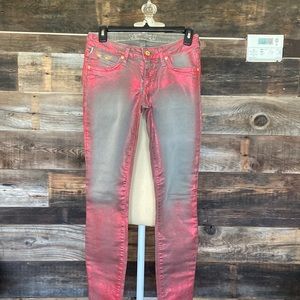 Robins Jeans Red Metallic Jean (26)